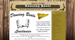 Desktop Screenshot of dancing-boots-oberhausen.de